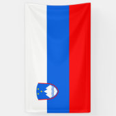 Slowenische Flagge Banner (Vertikal)