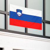 Slowenische Flagge Banner (Äußeres Gebäude)