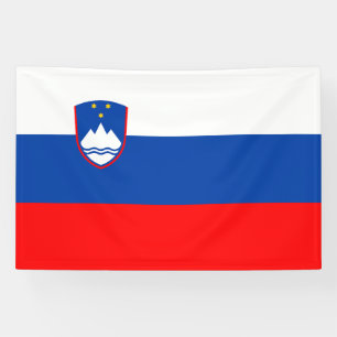 Slowenische Flagge Banner