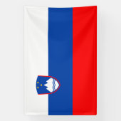Slowenische Flagge Banner (Vertikal)