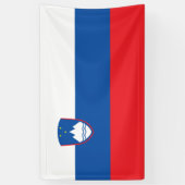 Slowenische Flagge Banner (Vertikal)