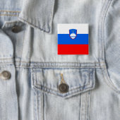Slowenische Flagge Button (Beispiel)
