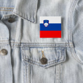Slowenische Flagge Button (Beispiel)
