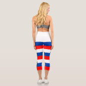 Slowenische Flagge Capri Leggings (Rückseite)