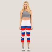 Slowenische Flagge Capri Leggings (Vorderseite)