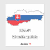 Slowenische Flagge Charming Patriotic Karte Aufkleber (Blatt)