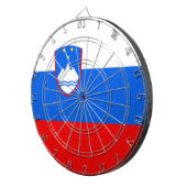 Slowenische Flagge Dartscheibe (Vorderseite rechts)