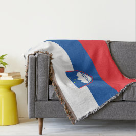 Slowenische Flagge Decke