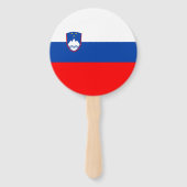 Slowenische Flagge Fächer (Rückseite)