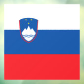 Slowenische Flagge Fensteraufkleber (Blatt 3)