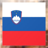 Slowenische Flagge Fensteraufkleber (Blatt 2)