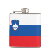 Slowenische Flagge Flachmann (Vorderseite)