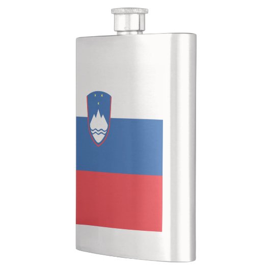 Slowenische Flagge Flachmann (Links)