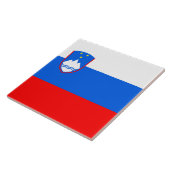 Slowenische Flagge Fliese (Seite)