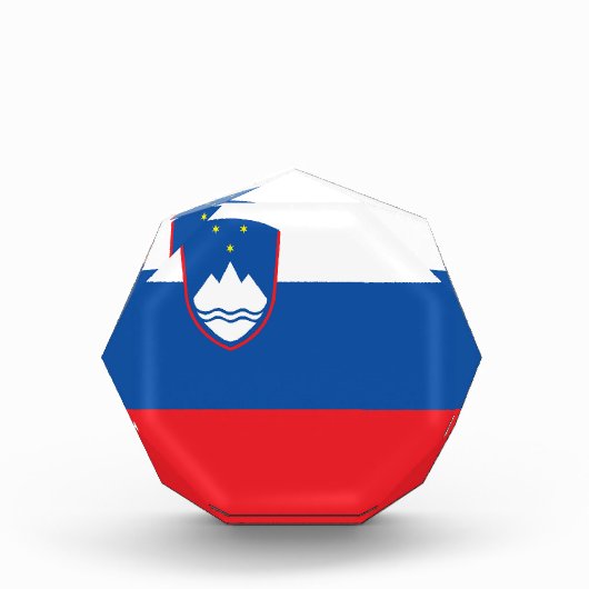 Slowenische Flagge Fotoblock (Vorderseite)