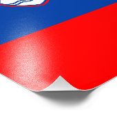 Slowenische Flagge Fotodruck (Ecke)