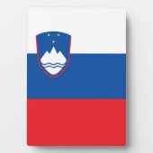 Slowenische Flagge Fotoplatte (Vorderseite)
