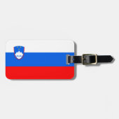 Slowenische Flagge Gepäckanhänger (Vorderseite horizontal)