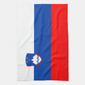 Slowenische Flagge Geschirrtuch (Vertikal)