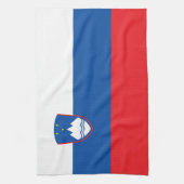 Slowenische Flagge Geschirrtuch (Vertikal)