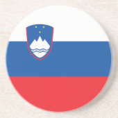 Slowenische Flagge Getränkeuntersetzer (Vorne)
