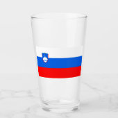 Slowenische Flagge Glas (Vorderseite)