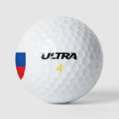 Slowenische Flagge Golfball (Logo)
