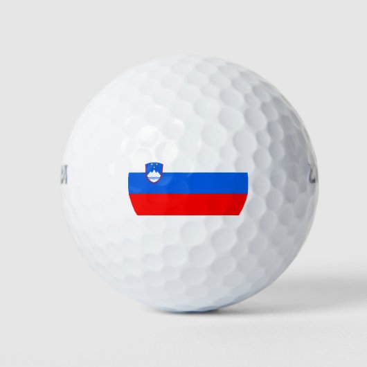 Slowenische Flagge Golfball (Vorderseite)