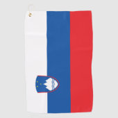 Slowenische Flagge Golfhandtuch (Vorderseite)