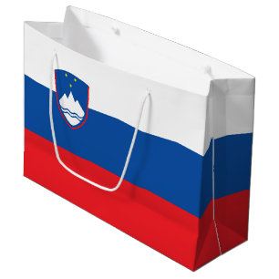 Slowenische Flagge Große Geschenktüte