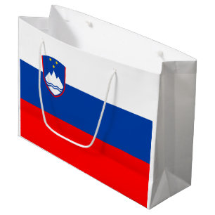Slowenische Flagge Große Geschenktüte