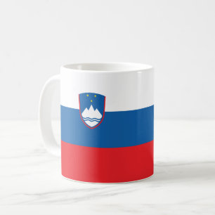 Slowenische Flagge Kaffeetasse