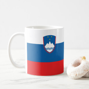 Slowenische Flagge Kaffeetasse