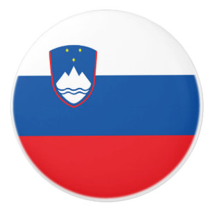 Slowenische Flagge Keramikknauf
