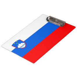 Slowenische Flagge Klemmbrett