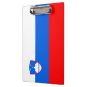 Slowenische Flagge Klemmbrett (Links)