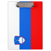 Slowenische Flagge Klemmbrett (Vorderseite)