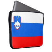 Slowenische Flagge Laptopschutzhülle (Vorne Rechts)