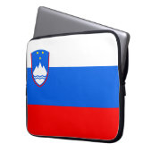 Slowenische Flagge Laptopschutzhülle (Vorderseite Links)