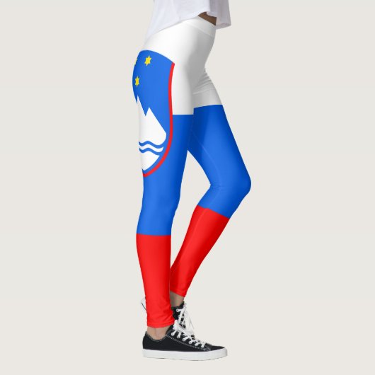 Slowenische Flagge Leggings (Rechts)