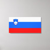 Slowenische Flagge Leinwanddruck (Vorderseite)