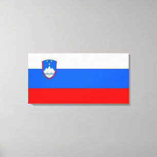 Slowenische Flagge Leinwanddruck