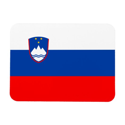 Slowenische Flagge Magnet (Horizontal)