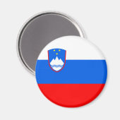 Slowenische Flagge Magnet (Vorderseite/Rückseite)