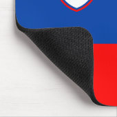 Slowenische Flagge Mousepad (Ecke)