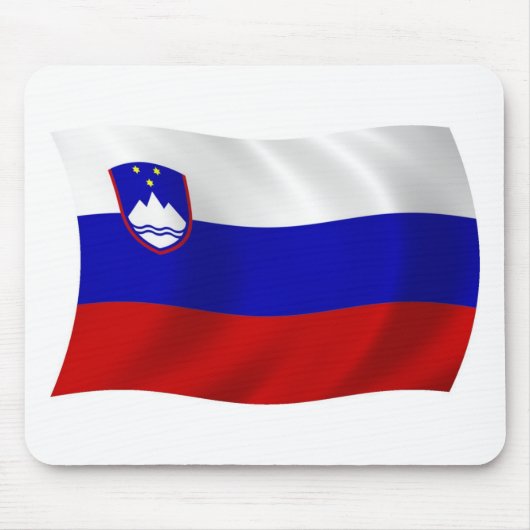 Slowenische Flagge Mousepad (Vorne)