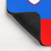 Slowenische Flagge Mousepad (Ecke)