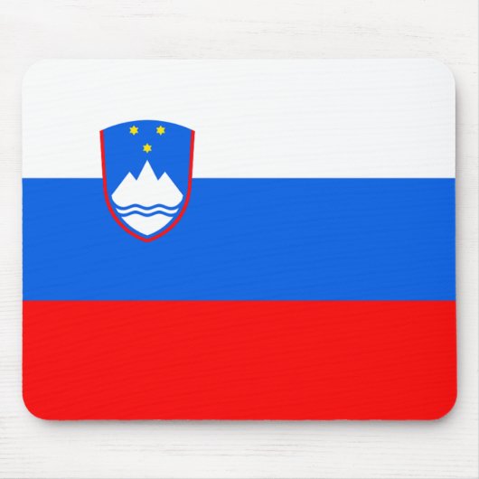 Slowenische Flagge Mousepad (Vorne)