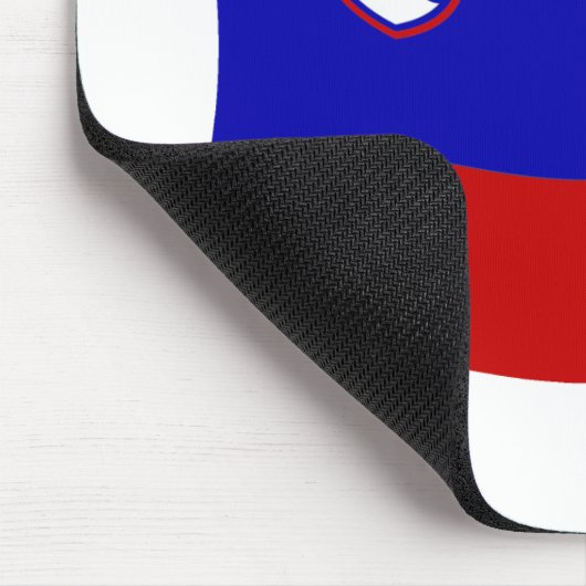 Slowenische Flagge Mousepad (Ecke)