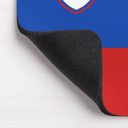 Slowenische Flagge Mousepad (Ecke)